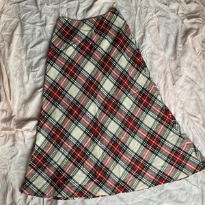 Vintage Tartan Saks Fifth Avenue Maxi Skirt - size Small